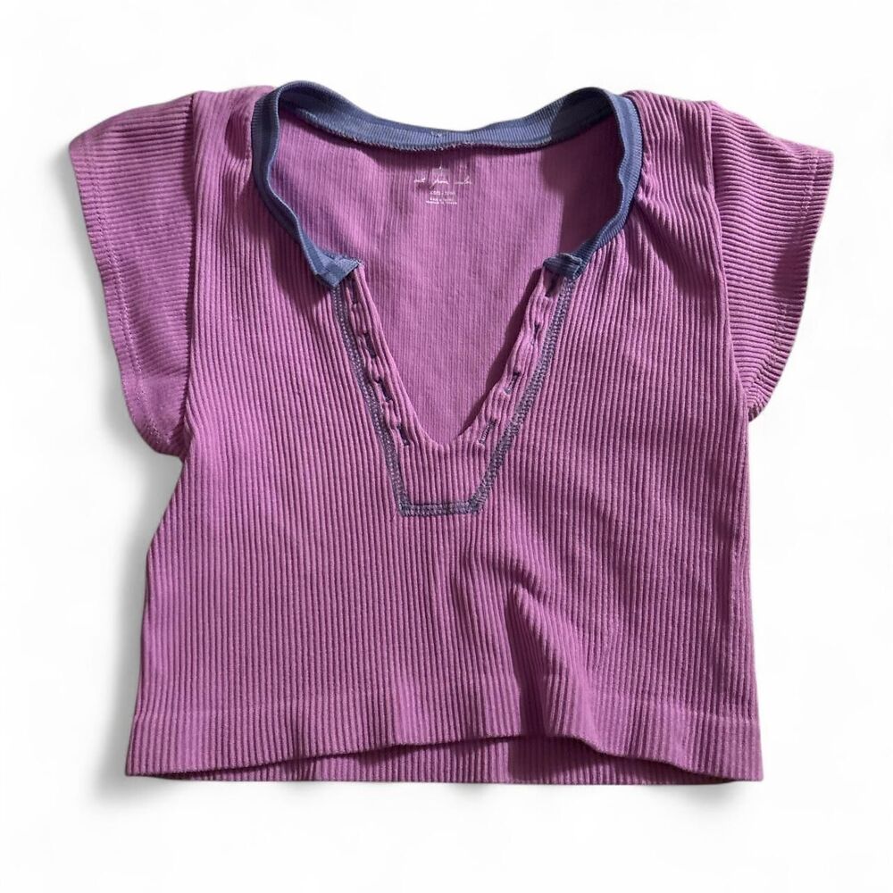 Out-from-under Women's Pink and Purple Crop-top